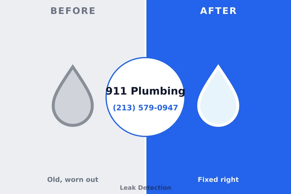 Before and after: plumbing repair Fruit Hill, OH